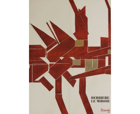 Thirteen lithographs from 'Derrière le Miroir', some folding, five mounted, and two others, a Galerie Maeght lithographic pos