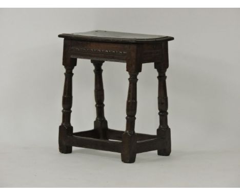An oak joint stool