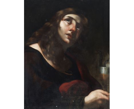 Saint John the evangelist. . Oil on canvas . Cm 63,00 x 80,00. In first canvas. Antique frame.