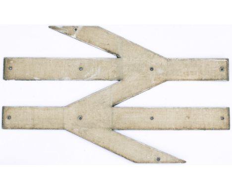 British Railways cabside Double Arrow from a Class 85/86 electric. In as removed condition. Measures 30in long.