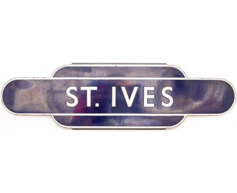 Totem BR(E) HF ST. IVES from the former Great Eastern Railway station between Cambridge and Huntingdon. In very good conditio