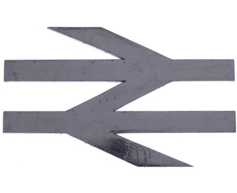British Railways DOUBLE ARROW unusually made in fibreglass and possibly used inside or outside at a station. Measures 25in lo