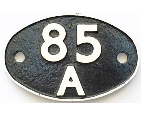 Shedplate 85A Worcester 1949-December 1965. This ex GWR shed was home to 80 locos in the 1950s, including Bulldogs, Stars, Ca