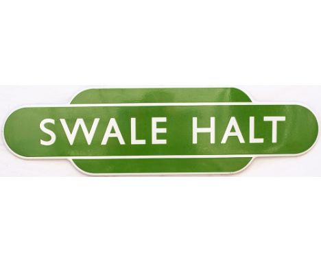 Totem BR(S) FF SWALE HALT. From the former South Eastern and Chatham Railway station between Sittingbourne and Queenborough. 