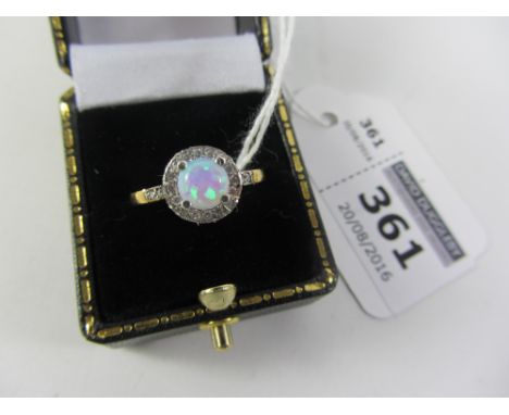 Opal silver-gilt dress ring Condition Report Click here for further images, condition, auction times & delivery costs