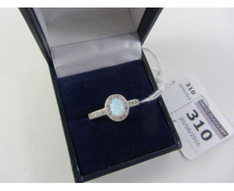 Opal dress ring stamped 925 Condition Report Click here for further images, condition, auction times & delivery costs