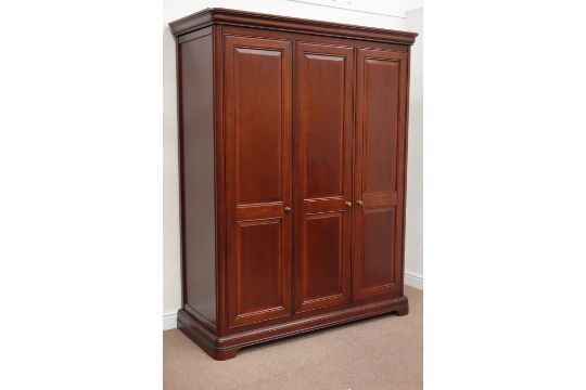 Marks Spencer Cherry Wood Triple Wardrobe Three Panelled Doors