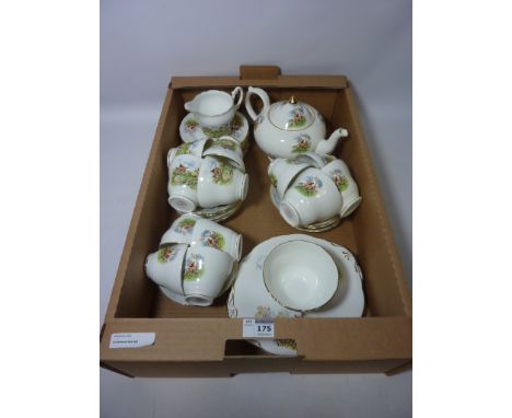 Matched set of teaware with hunting scene  Condition Report Click here for further images, condition, auction times & deliver