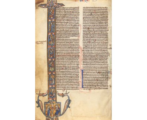 Taschenbibel. - Biblia latina, mit den Prologen des Hieronymus und den Interpretationen hebräischer Namen. Illuminierte Hands
