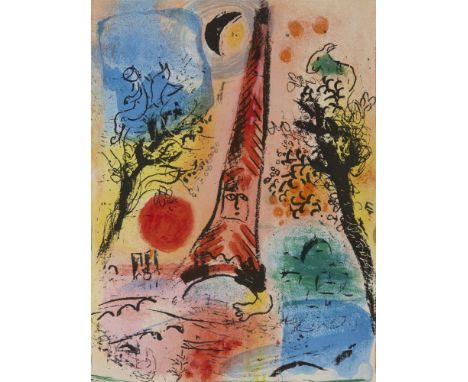 CHAGALL, MARC FERNAND MOURLOT u. CHARLES SORLIER: Chagall Lithograph. Bände I-IV (von VI; deutsche Ausg.). Monte Carlo: A. Sa