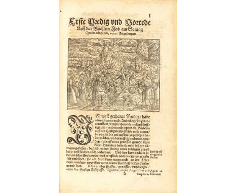 Wildt, Johann (Ferus, Joh.): Iobi Historia. Christlich und nützlich Predig weyß außgelegt, darinnen nicht alleyn nötige verma