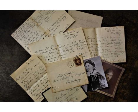 An important collection of letters between Miss Florence Nightingale (1820 - 1910) and Miss Leslie Gardiner (? - 1887), fello