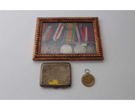 Second World War and later medal group comprising 1939 - 1945 Star, France and Germany Star, Defence and War medals and a Geo