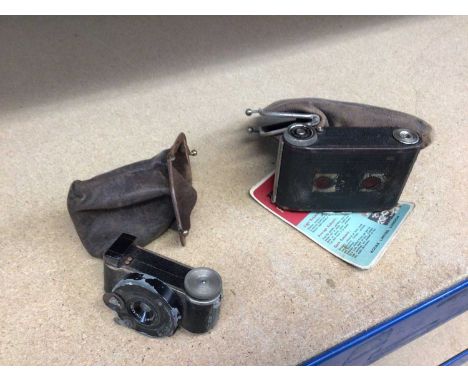 Rare vintage Mini Fex camera and Zeiss Ikon camera