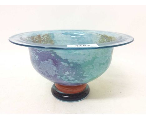 Kosta Boda art glass Can Can vase / bowl with mottled decoration, signed and numbered to base- 59146Condition report: Very go