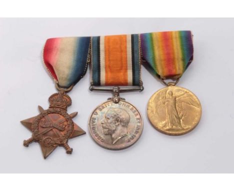 First World War 1914 - 15 Star Trio comprising 1914 - 15 Star, War and Victory medals named to 9924 PTE. H. Edwards. R. Lanc.