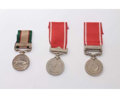 George VI India General Service medal 1936 - 39 with one clasp- North West Frontier 1937 - 39, named to 11616 Sep. Sadat. Kha