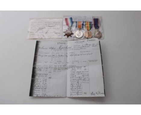 First World War and later Royal Navy medal group comprising 1914 - 15 Star, War and Victory medals named to 188086. F.A. Hawk