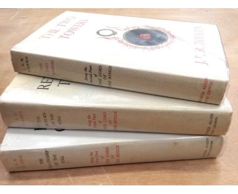 The Fellowship of the Ring, The Two Towers and The Return of The King, J R R Tolkien all 10th Impression 1963.