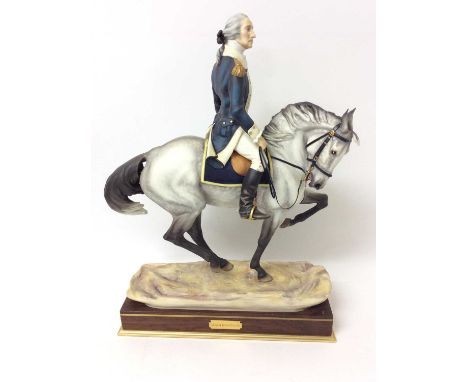 Royal Worcester porcelain limited edition model of Washington by Bernard Winskill, from an edition of 750.Condition report: I