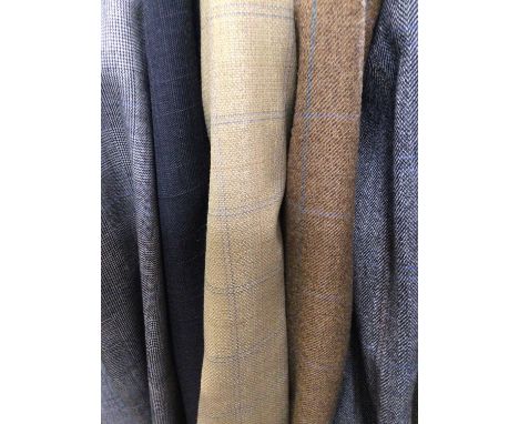 Gentlemen's vintage suits and jackets including an unworn Herringbone wool jacket by Coes, two Gurteen Sovereign wool check j