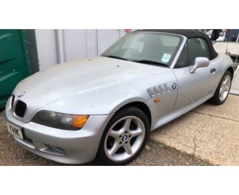 1998 BMW Z3 1.9 Roadster Reg. No. S627 YHK, finished in silver with a red leather interior, MOT expired June 2008. mileage ci