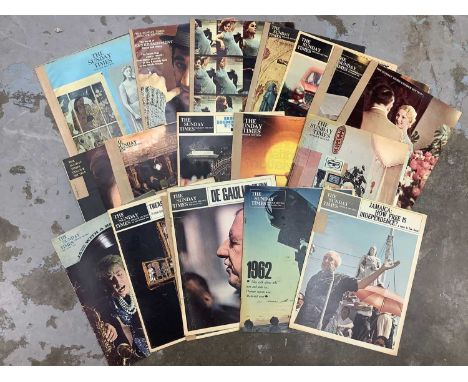 Extensive run of The Times supplement magazine from the 1970s onwards including the first issue.