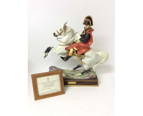 Royal Worcester porcelain limited edition model of Napoleon by Bernard Winskill, 567/750.Condition report: In good order with