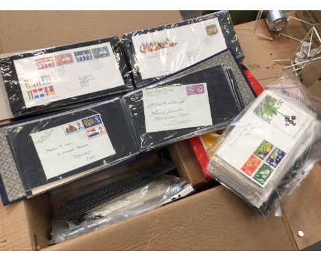 GB first day covers in albums and packets