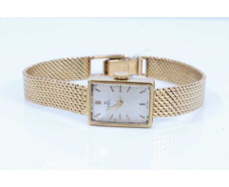 18ct gold cased vintage ladies Ebel wristwatch on 18ct gold braceletCondition report: Weight 27.4 grams