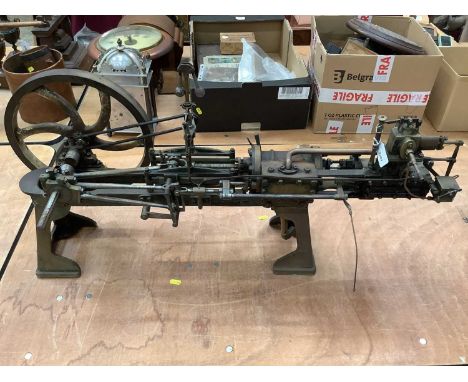 Good Quality Victorian Live Steam Stationary Engine, with brass plaque engraved H.O. Smith 1883, 96cm in overall lengthCondit