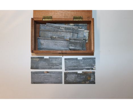 A quantity of vintage German door locker name plates 