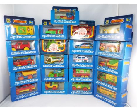 Matchbox - twenty one diecast vehicles in original window boxes from the My First Matchbox Series includes #8 Vauxhall Astra,