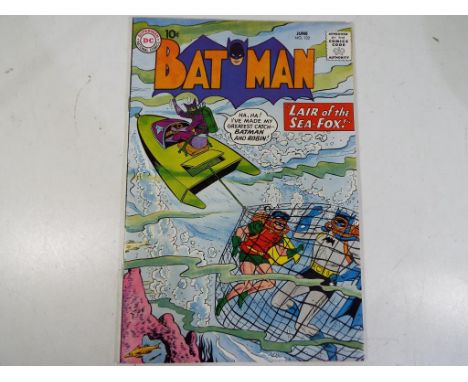 Comics - a DC Superman National Comics comic featuring Bat Man, June No.132, 'Lair of the Sea Fox!',  Approved by the Comics 