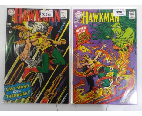 Comics - two Superman DC National Comics comics featuring Hawkman , July No.26 and Hawkman, May No.25, both Approved by the C