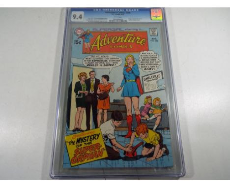 Comics - a DC Superman National Comics comic, 9.4, CGC Universal Grade, Adventure Comics #396, D.C. Comics, 8/70, white pages