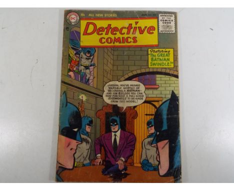 Comics - a Superman DC National Comics comic entitled Detective Comics featuring The Great Batman Swindle, Aug No.222, Approv