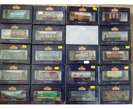 Bachmann - twenty OO gauge goods wagons and similar rolling stock, all appear mint in original window boxes (some dusty) - Es
