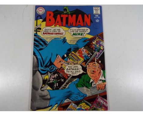 Comics - a DC Superman National Comics comic featuring Bat Man, Feb No.199, Approved by the Comics Code Authority and contain
