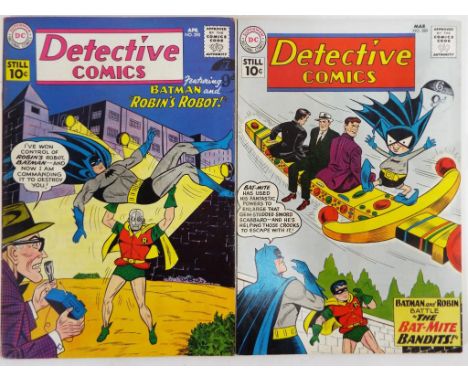 Comics - two Superman DC National Comics from Detective Comics featuring Batman and Robin, Mar No.289 and Apr No.290, Approve