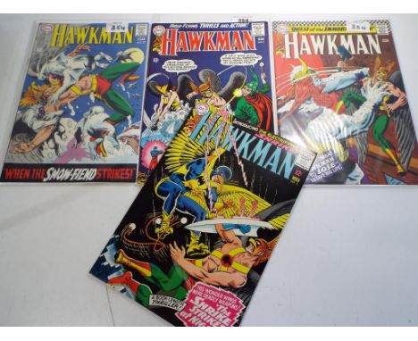Comics - four Superman DC National Comics comics featuring Hawkman , Sep No.9, with special guest appearance by The Atom,  Ha