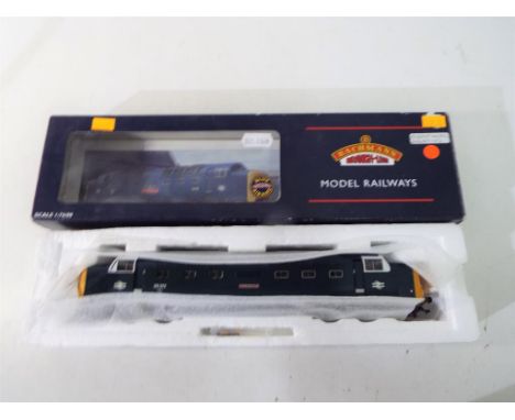Bachmann - an OO gauge Class 55 Deltic 55 012 'Crepello' BR blue locomotive, op no 55012, # 32-527 mint in original window bo
