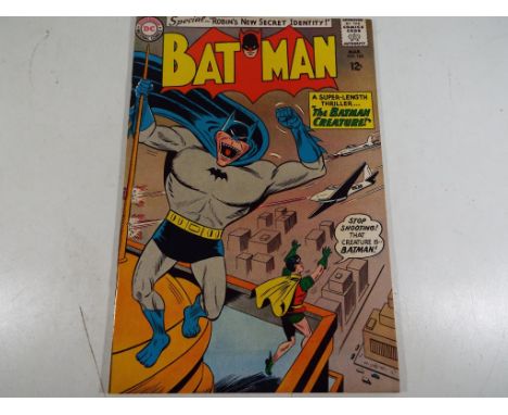 Comics - a DC Superman National Comics comic featuring Bat Man, Mar No.162, special 'Robins New Secret Identity!', a super-le