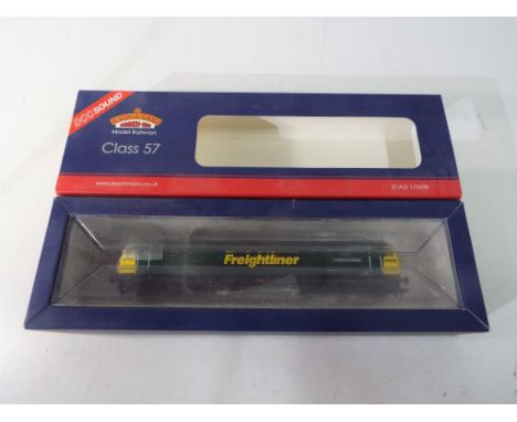 Bachmann - an OO gauge Class 57 Diesel locomotive op no 57003 'Freightliner Evolution', with label stating 'DCC Sound', # 32-