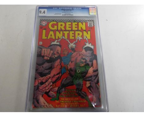 Comics - a Superman DC National Comics comic, 9.4, CGC Universal Grade, Green Lantern  #51, D.C. Comics, 3/67, off-white to w