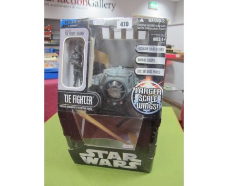 A Boxed Hasbro Modern Star Wars 'The Saga Collection', plastic model, Tie Fighter 'Episode IV' A New Hope', complete with tie