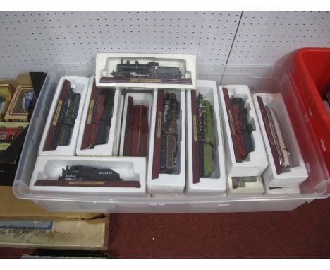 Fifteen Part Works Model Locomotives on Wooden Plinths, including GWR Castle Class 4-6-0, PLM Mountain Class, P8 Class, all c