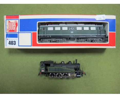 Two 'HO' Scale Model Railway Locomotives by Jouef, including a German Outline 'DB' Electric Pantograph No. 182011/1 and a 0-8
