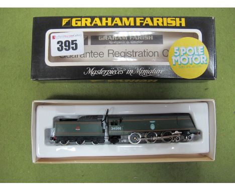 A Graham Farish 'N' Gauge #1505 4-6-2 Battle of Britain Class Locomotive, R/No. 34066, 'Spitfire', BR green, boxed.