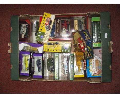 Fourteen Diecast Vehicles By Corgi, Matchbox, Vanguards, including Corgi #94140 Monte Carlo mini, Vanguards #VA7001 Bedford '